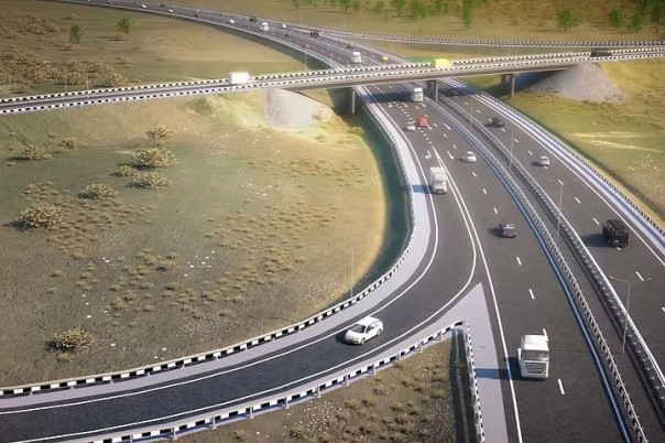 Строительство скоростной трассы к Крымскому мосту идет по графику