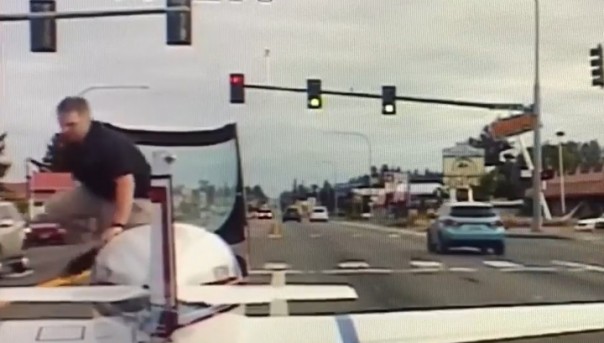 В США самолет экстренно сел на оживленную трассу