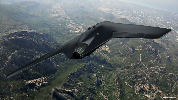 Минобороны показало полет беспилотника "Охотник" в паре с истребителем